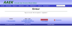 Desktop Screenshot of amicale-etoile-kleber.fr